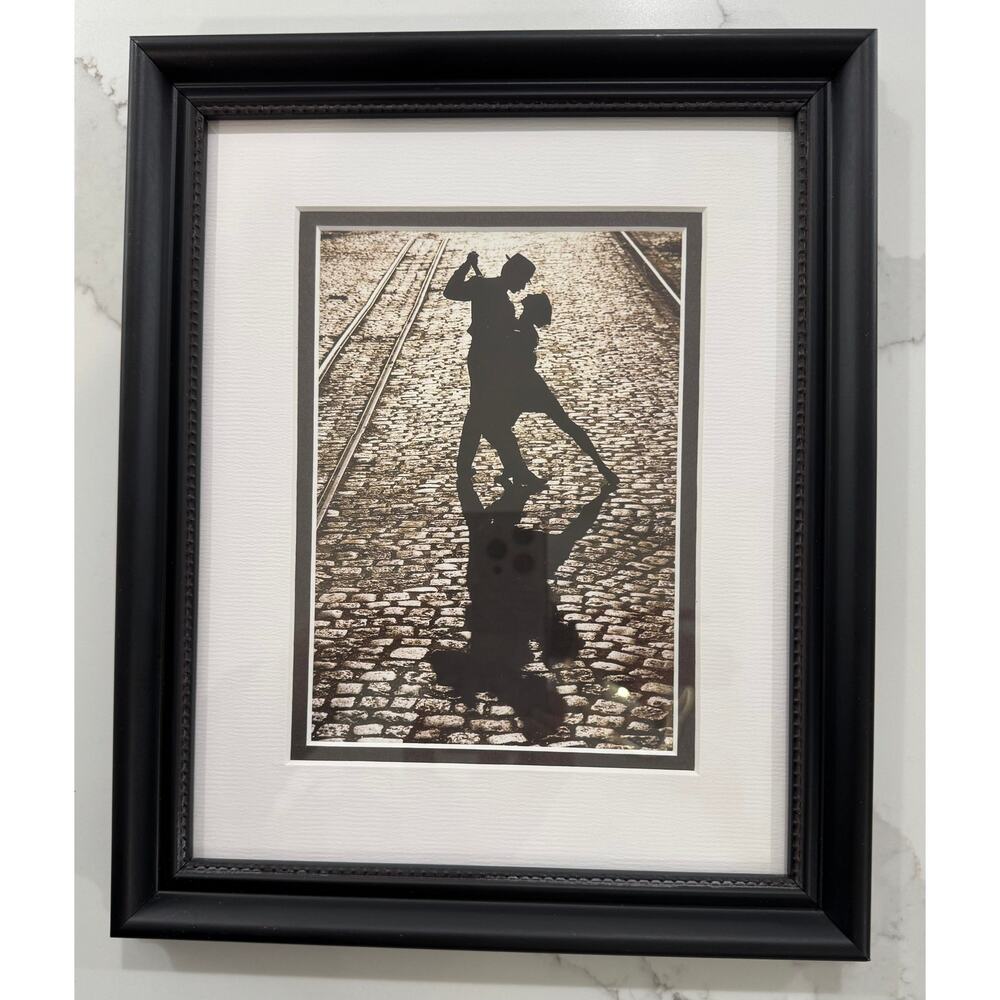 The Last Dance Street Tango by Winston Porter, Black & White Framed Art